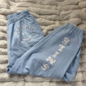 Caruso Caruso baby blue joggers